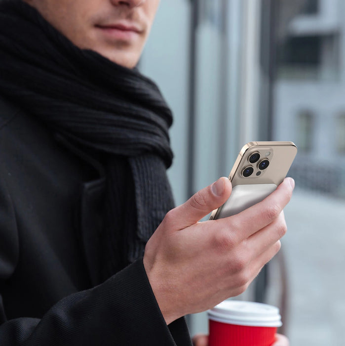 Powerbank Dudao K26S 5000mAh 20W USB-A / USB-C / MagSafe - white