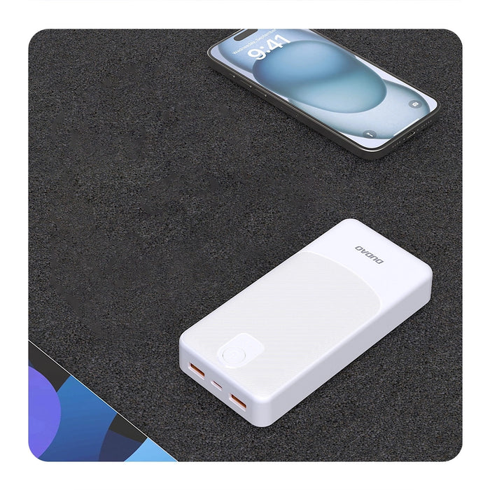 Powerbank Dudao K10Pro 2.4A 20000mAh 2 x USB-A - white