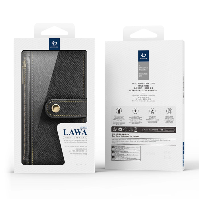 Dux Ducis Lawa Leather Case for iPhone 16 Pro - Black