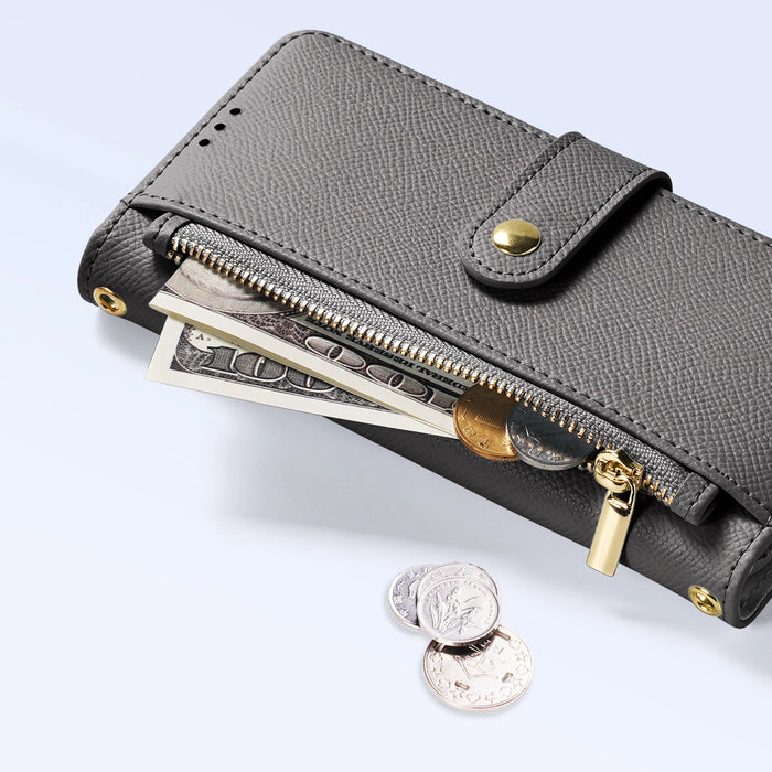 Dux Ducis Lawa Leather Case for iPhone 15 - Gray