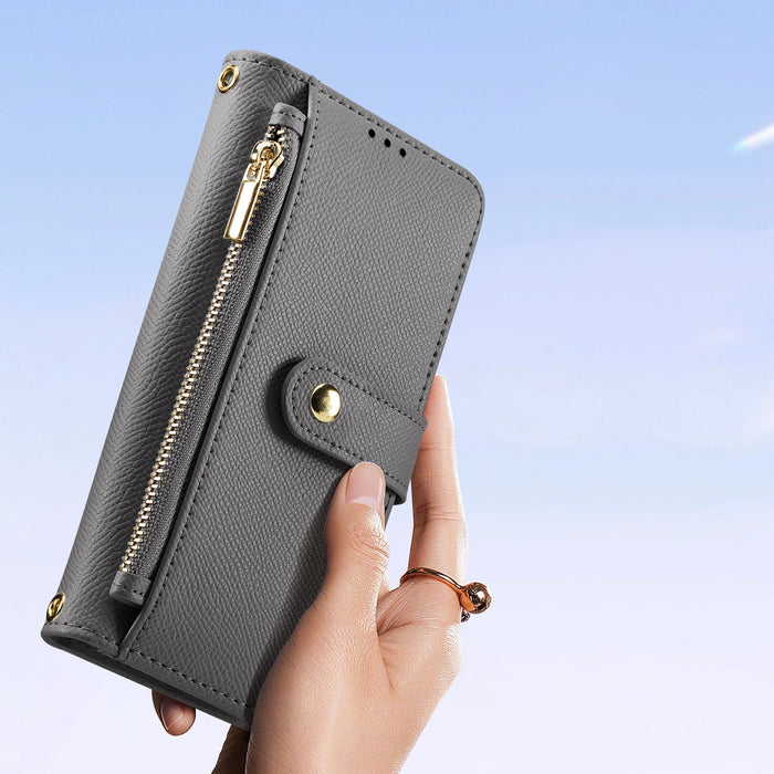 Dux Ducis Lawa Leather Case for iPhone 15 - Gray