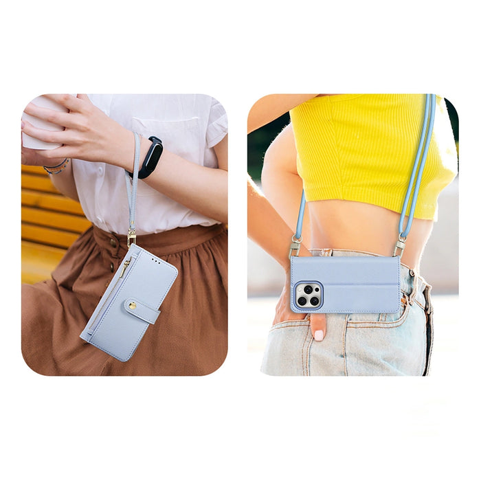 Dux Ducis Lawa Leather Case for iPhone 15 Pro Max - Blue