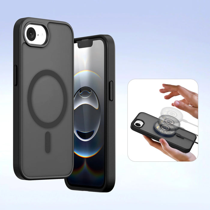 Dux Ducis Lawa iPhone 16e Leather Case with Detachable Magnetic Wallet - Black