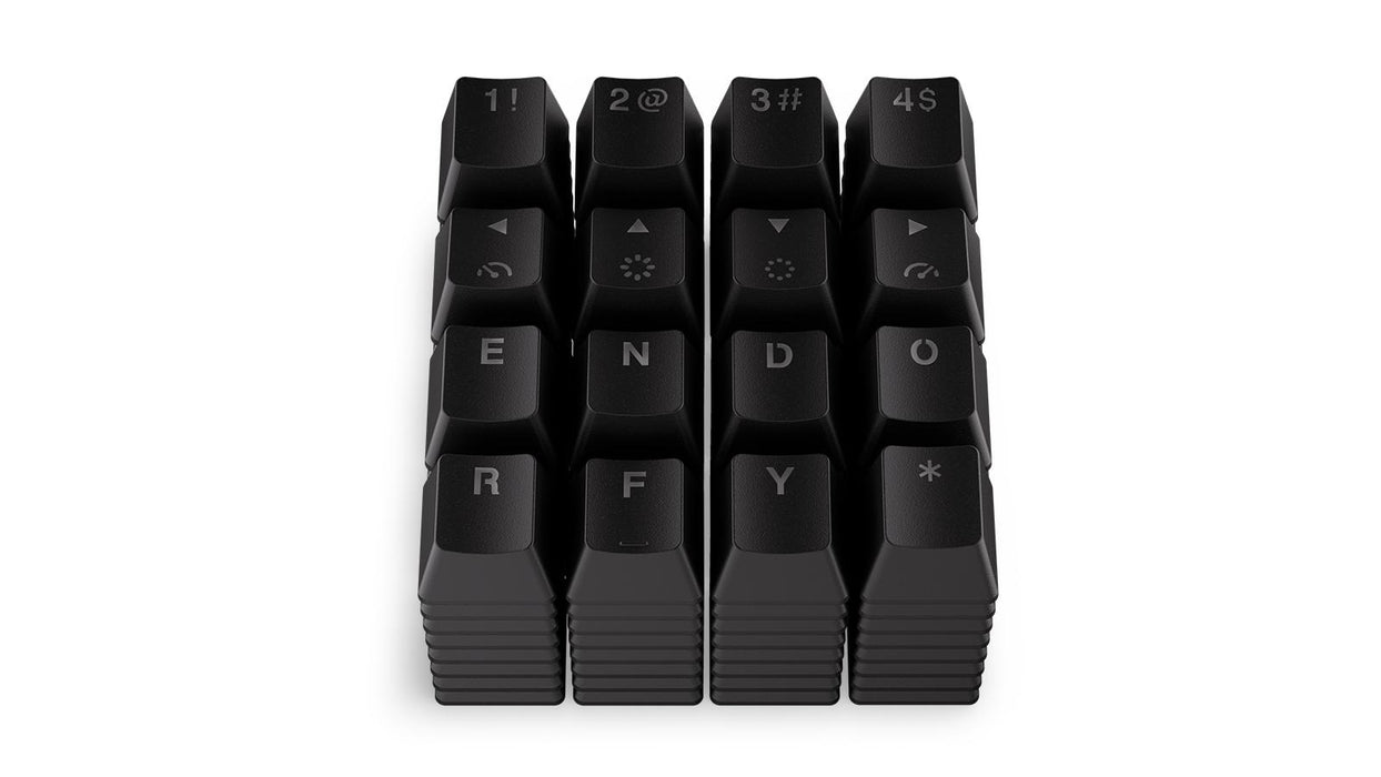 ENDORFY Mechanical Keyboard Caps - 124 pcs PBT - Black