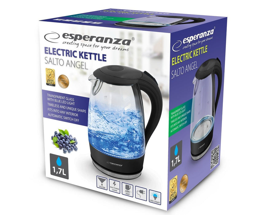 Esperanza EKK011K Electric kettle 1.7 L Black, Multicolor 2200 W