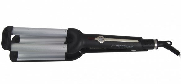 Esperanza EBL013 hair styling tool Curling iron Black, Silver 55 W 1.8 m