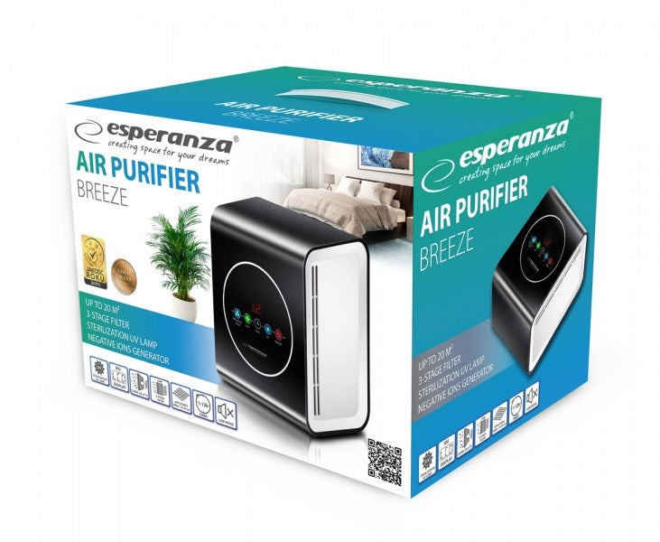 Esperanza EHP001 air purifier 45 dB Black, White