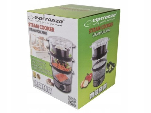 Esperanza EKG009 Steam cooker 3 stainless steel basket (s) 400 W 7.5L