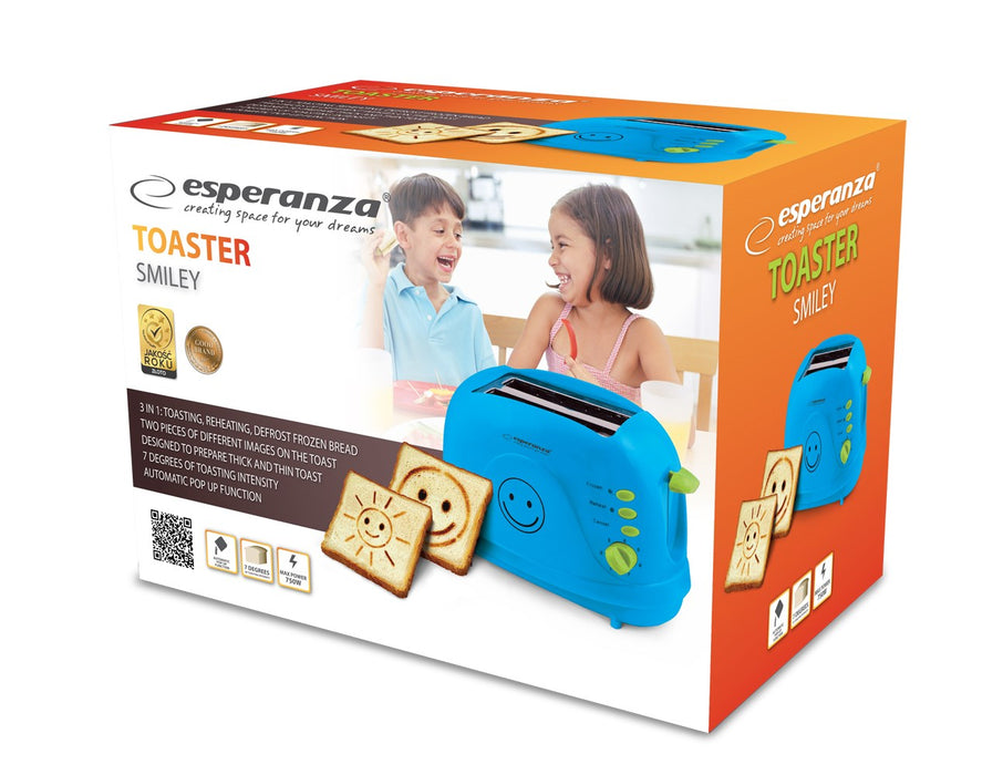 Esperanza EKT003B Toaster 750 W Blue