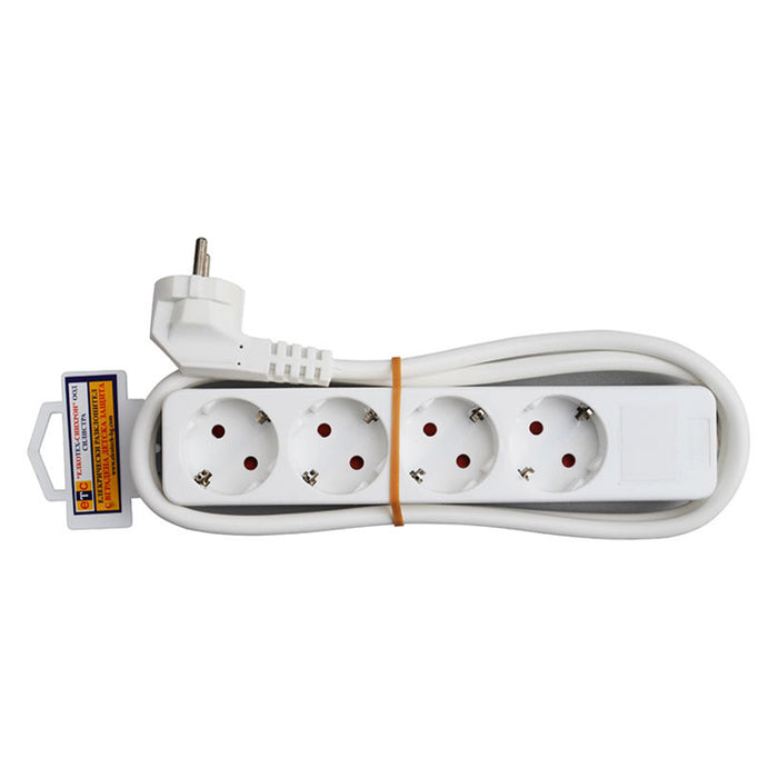 SPLITTER WITH CABLE ETC 4 SOCKETS 1.5M DZ 14011