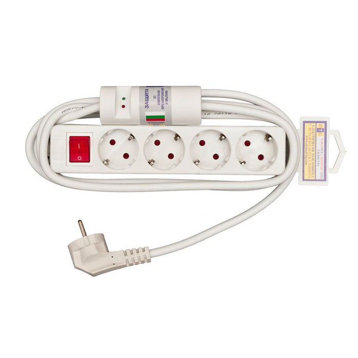 SPLITTER WITH CABLE ETC 4 SOCKETS 3M WITH KEY 74931