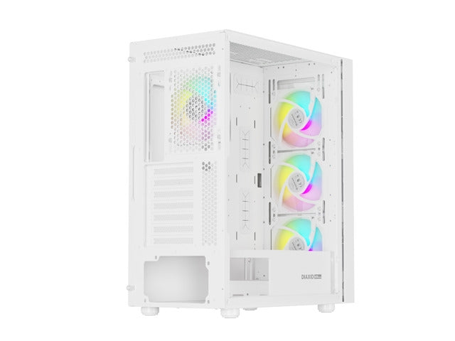 Genesis PC Case DIAXID 605 RGB Mini Tower Window, White
