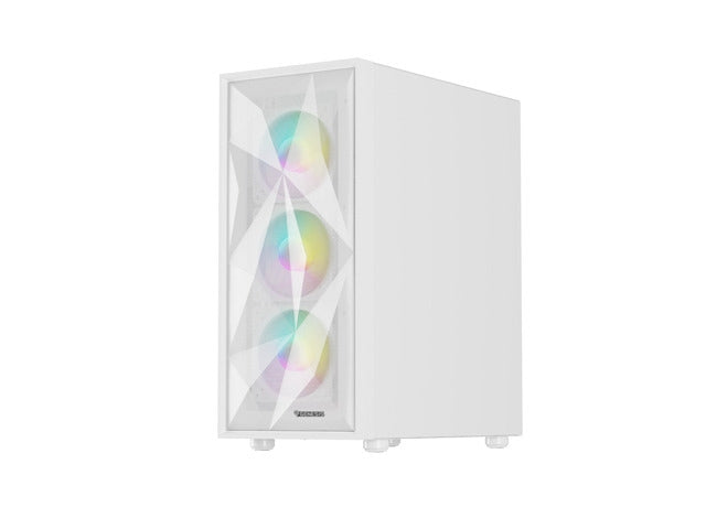 Genesis PC Case DIAXID 605 RGB Mini Tower Window, White