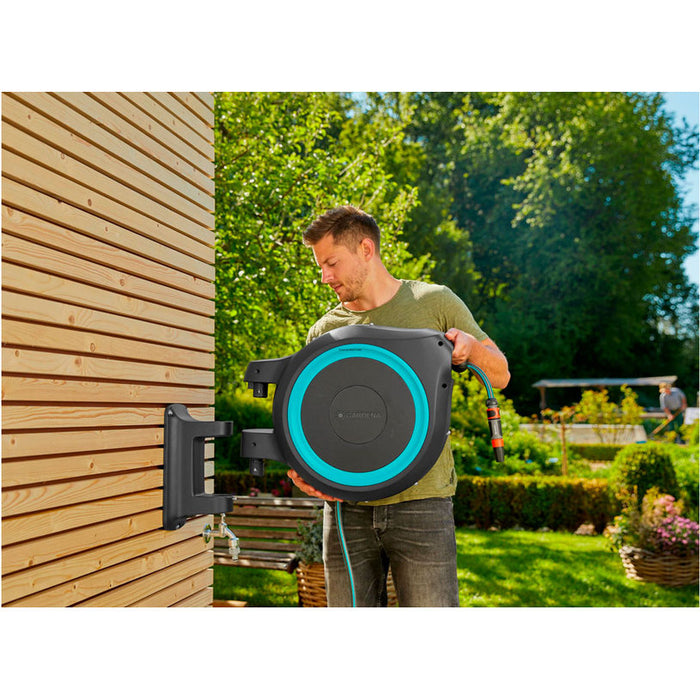 WALL BOX WITH HOSE ROLLUP M/L 1/2" 25M GARDENA 18620-20