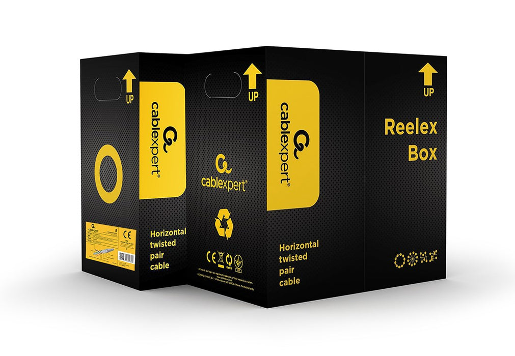 UTP Category 6 Rigid Network Cable GEMBIRD FPC-6004-SOL Grey 305 m 100 m