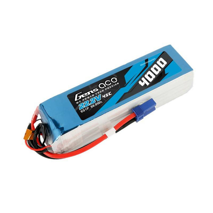 Gens Ace 4000mAh 22.2V 45C 6S1P battery