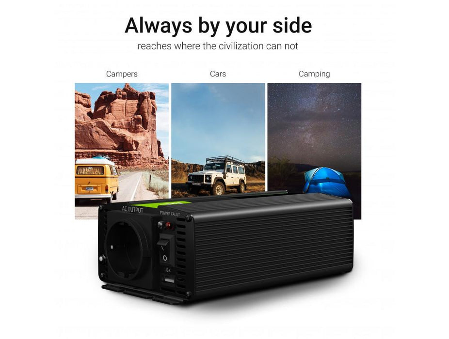 Inverter GREEN CELL, 12/220V, DC/AC, 1500W/3000W, Modified sine wave