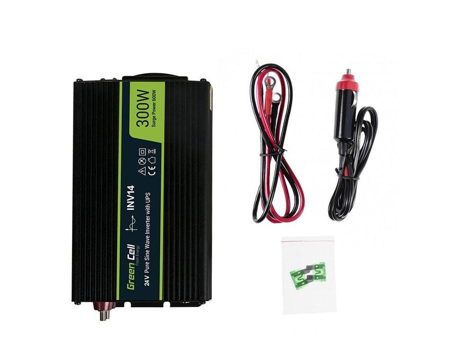 Inverter GREEN CELL 24V/300W pure sine wave