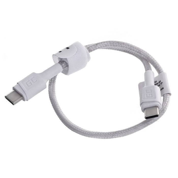 Green Cell GC PowerStream USB cable USB 3.2 Gen 1 (3.1 Gen 1) 0.3 m USB C White
