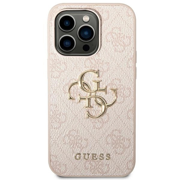 Guess GUHCP14X4GMGPI iPhone 14 Pro Max 6.7&quot; pink/pink hardcase 4G Big Metal Logo