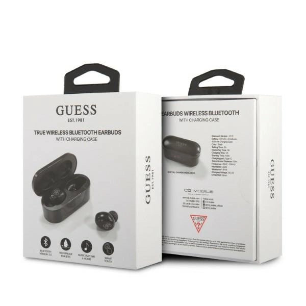 Guess GUTWST31EK TWS Bluetooth headphones + docking station - black