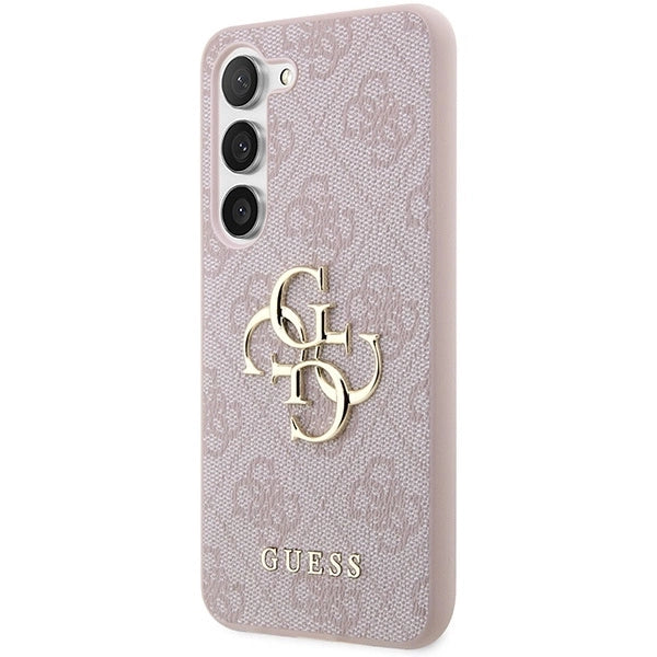 Guess GUHCS23S4GMGPI S23 S911 pink/pink hardcase 4G Big Metal Logo