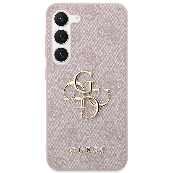 Guess GUHCS23S4GMGPI S23 S911 pink/pink hardcase 4G Big Metal Logo