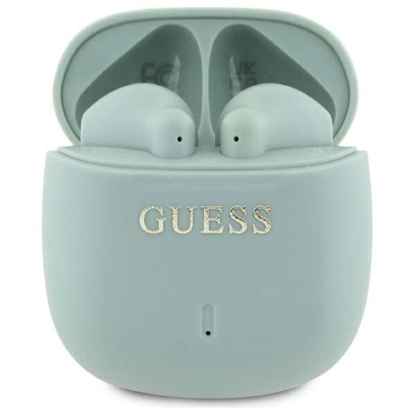 Guess Bluetooth headphones GUTWSJ14ESGN TWS + docking station green/green Printed Classic Logo