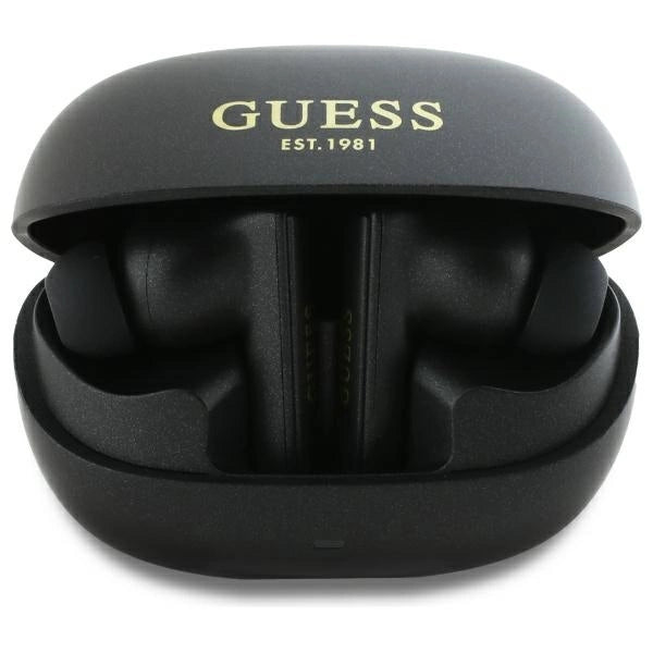 Guess Bluetooth headphones GUTWST88MCTGK TWS + docking station black/black Capsule Printed Logo