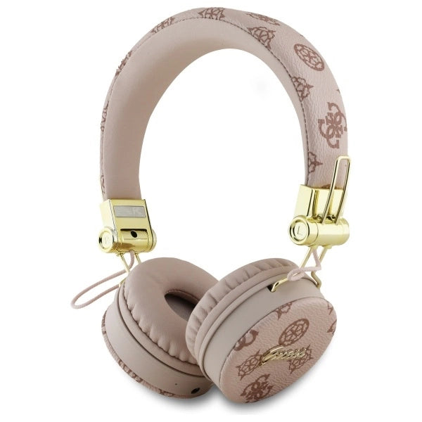 Guess Bluetooth ENC GUBH70EPOSMW Brown/Brown Peony Script Round Shape Headphones