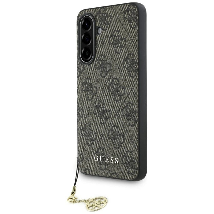 Guess 4G Charms Collection Case for Samsung Galaxy A56 - Brown