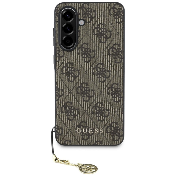 Guess 4G Charms Collection Case for Samsung Galaxy A56 - Brown
