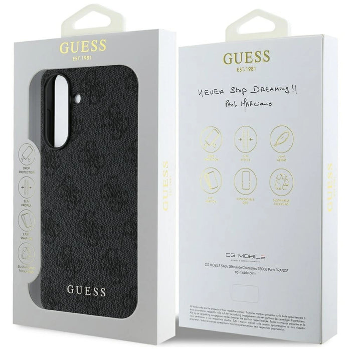 Guess 4G Charms Collection case for Samsung Galaxy A56 - black
