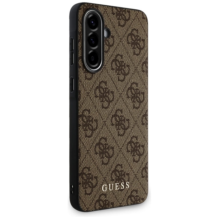 Guess 4G Metal Gold Logo Case for Samsung Galaxy A36 - Brown