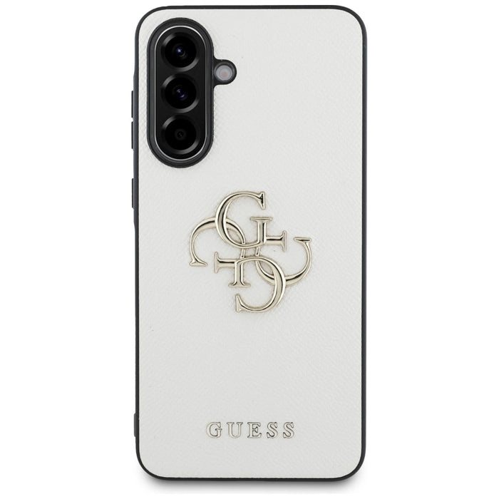 Guess Grained Big 4G Logo Small Classic Logo case for Samsung Galaxy A56 - beige