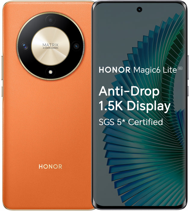 Smartphone HONOR Magic6 Lite 5G 8/256GB Sunrise Orange