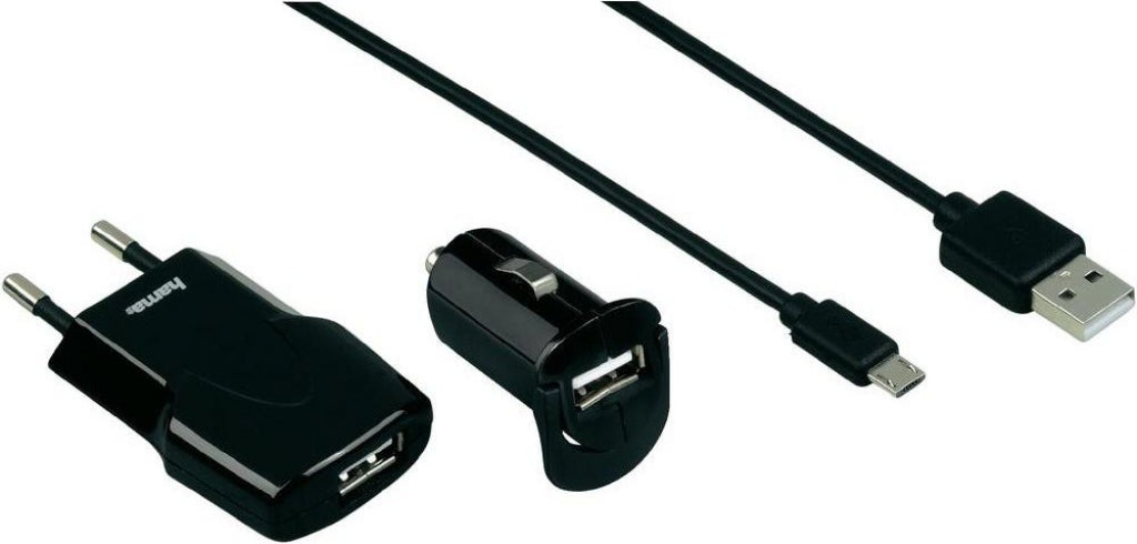 Charger HAMA-102005 set 220V/12V Picco for micro USB black