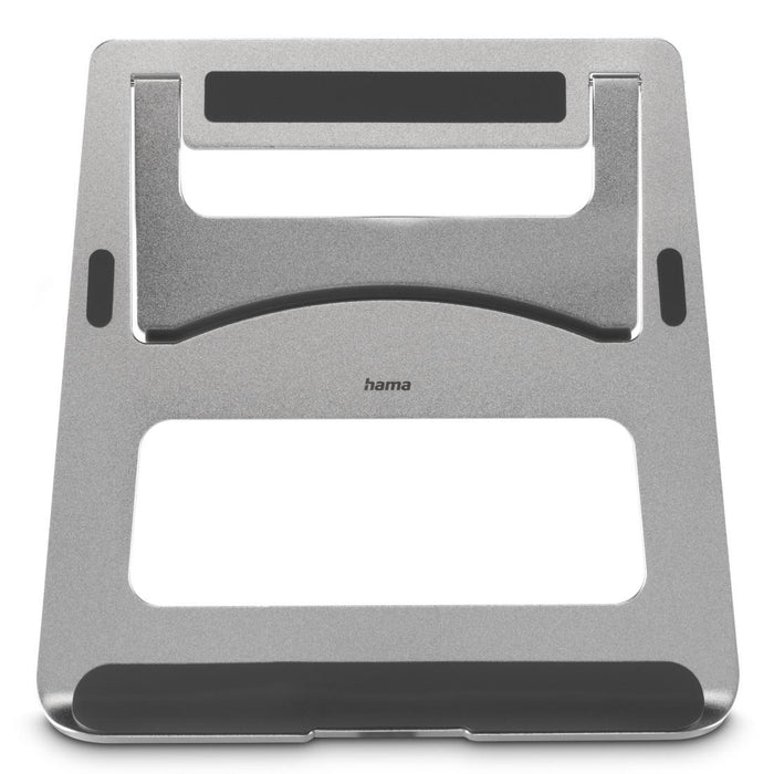 HAMA "Aluminium" laptop stand, foldable, up to 40 cm (15.6"), silver