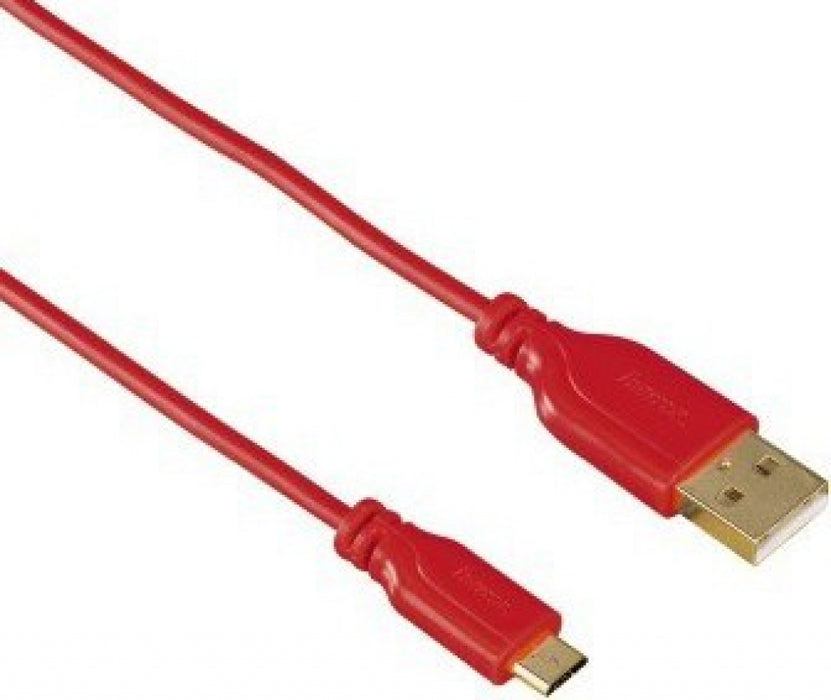 Cable HAMA 135703 micro usb Flexi-Slim USB 2.0, 0.75m red