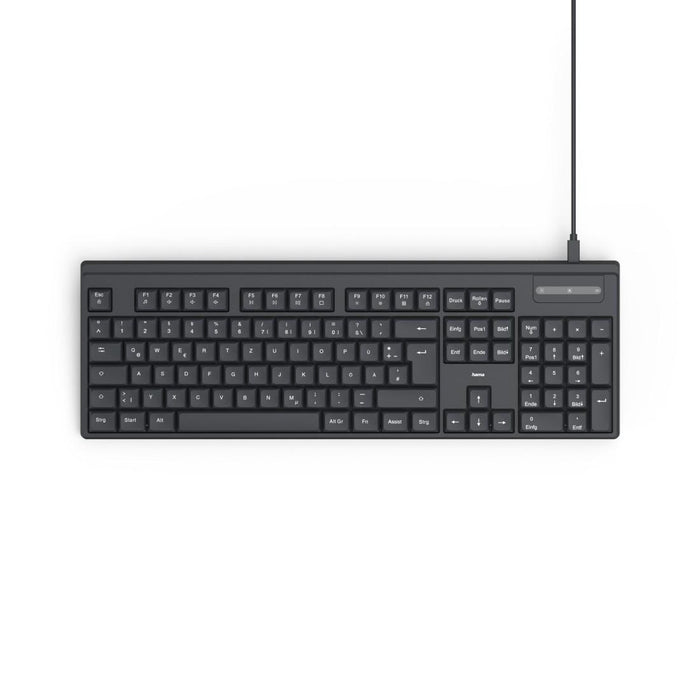 HAMA Wired keyboard CK-100, Cyrillic, USB-C, USB-A