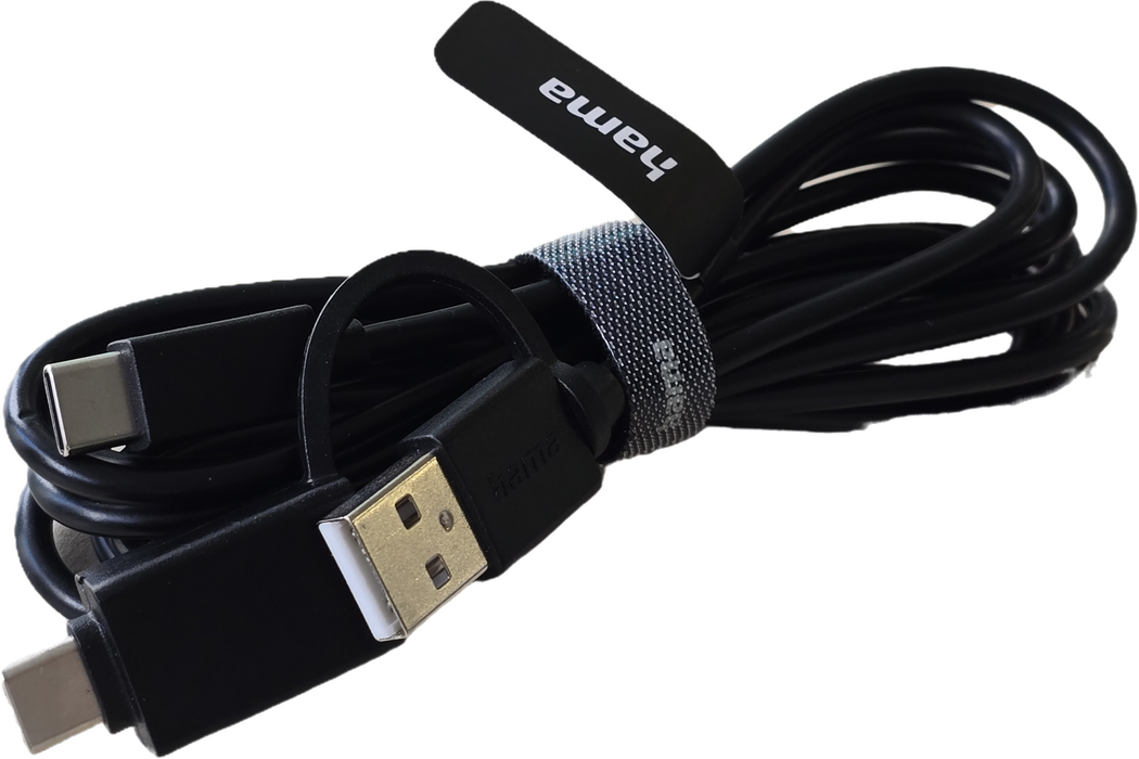 HAMA Wired keyboard and mouse set CKM-200, USB-A, USB-C