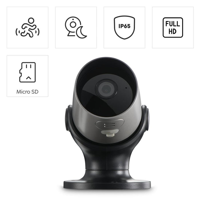 HAMA Surveillance Camera, 1080p WiFi, Motion/Sound Sensor, Night Surveillance, 176646