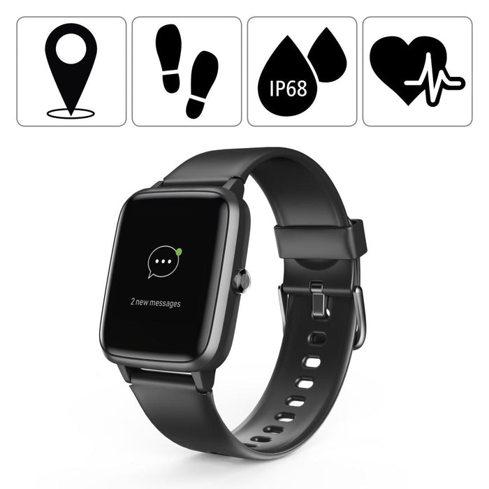 Smart watch Hama Fit Watch 5910, 1.3", GPS, Heart rate, Pedometer, Calories, Waterproof, Black