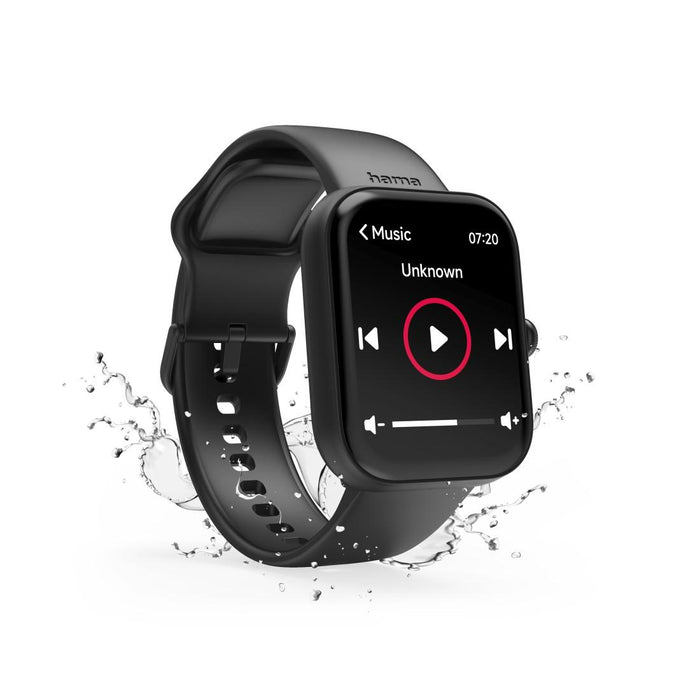 HAMA Smart Watch "5000", Phone Function, Sleep Analysis, Waterproof, 1.65", 178614