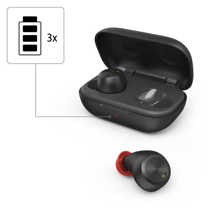 Bluetooth headphones-plugs Hama Spirit Chop, Black, 184125