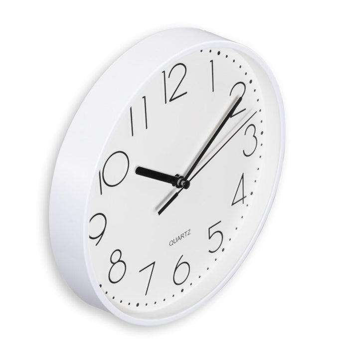 HAMA Wall clock "Salina", Diameter 22 cm, Quiet, white