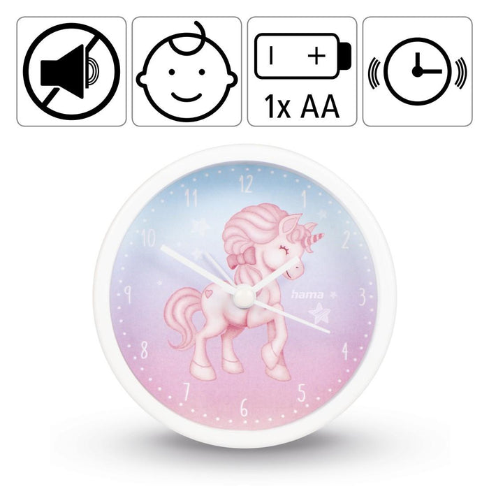 Children's wall clock HAMA "Magical Unicorn", 186430