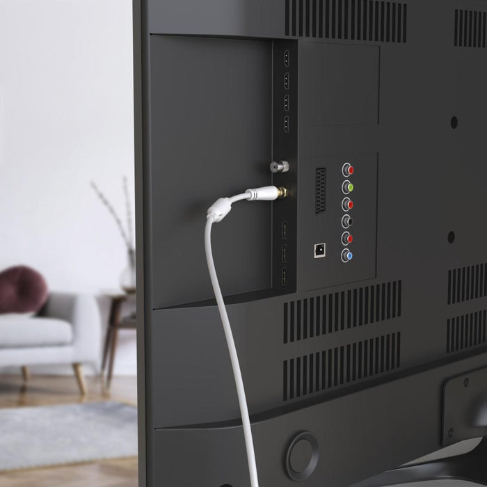 HAMA Coaxial antenna cable SAT, F-Plug - F-Plug, 1.5 m, 100 dB, 205251