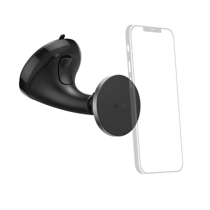 HAMA Magnetic Car Mount for Phone MagLock, For Windshield, Black