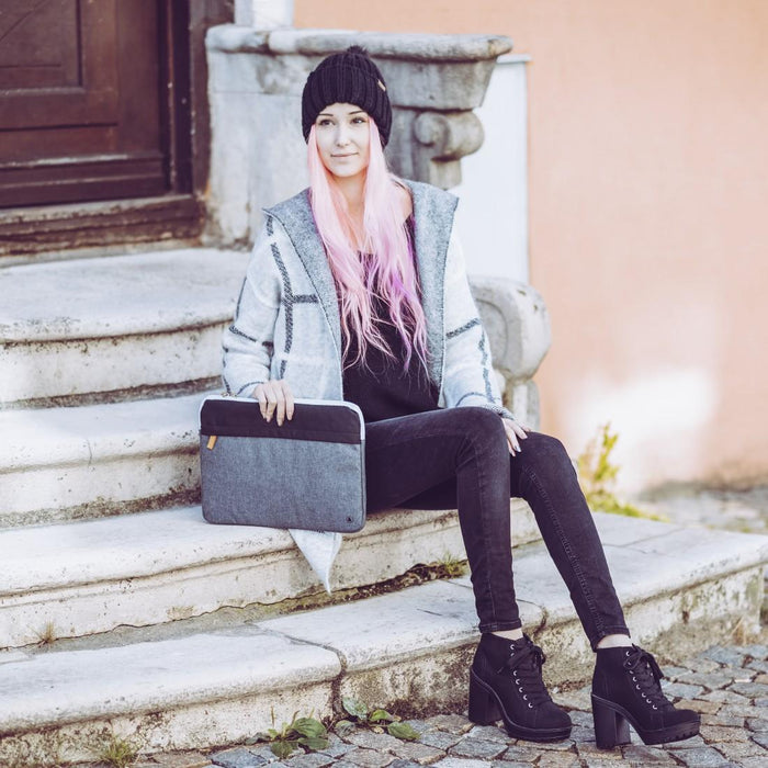 HAMA Florence laptop case, 13.3" (34 cm), Black/Grey